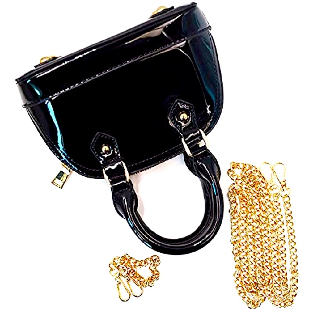 U Scinan Leather Top Handle Mini Zip Shoulder Bag Cross Body Handbag Purse